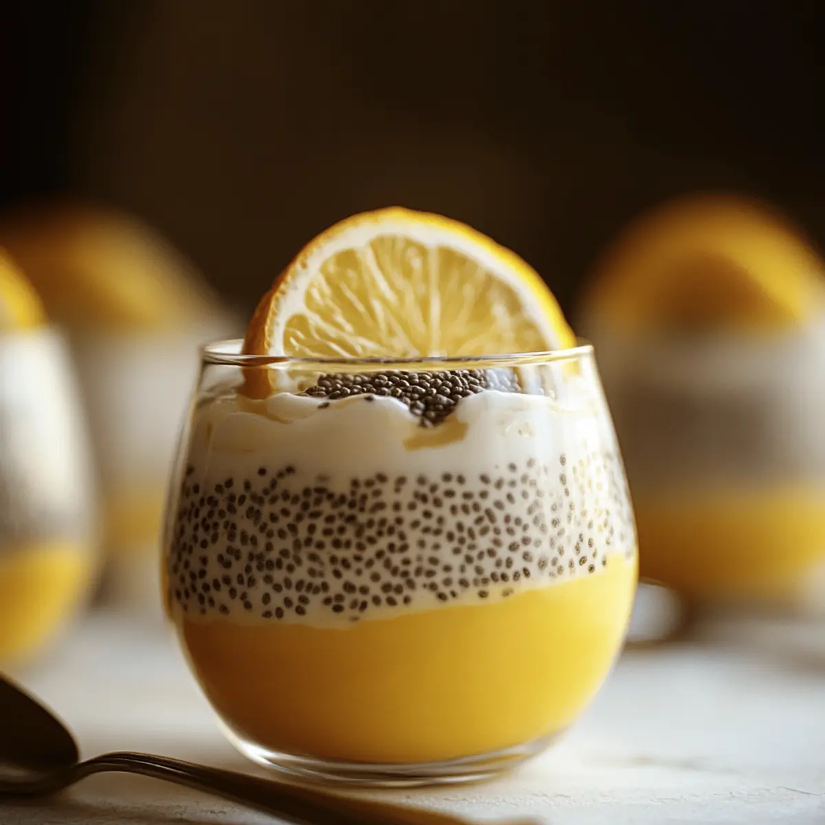 Lemon Cream Chia Pudding with Oat Milk
