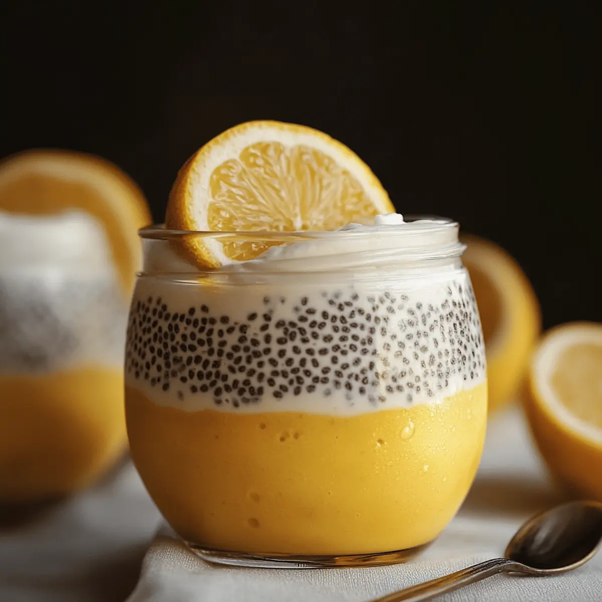 Lemon Cream Chia Pudding with Oat Milk