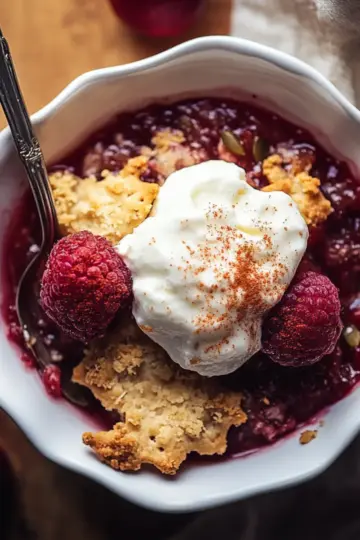 Spiced Cranberry Cobbler