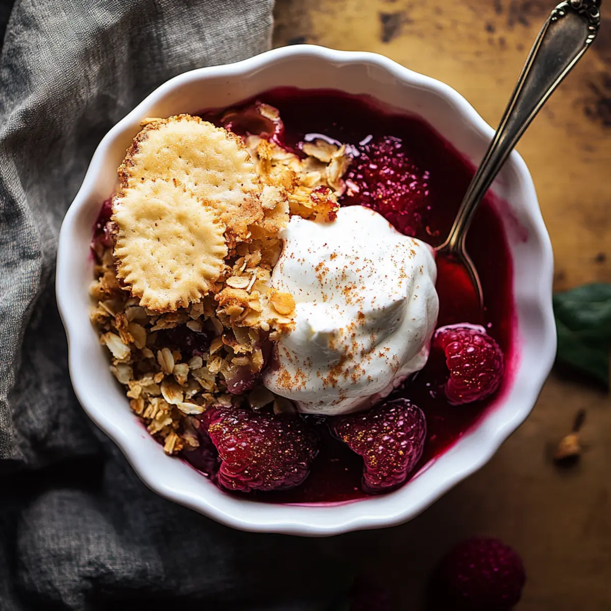 Spiced Cranberry Cobbler