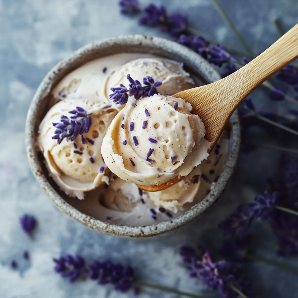 Honey Lavender Ice Cream
