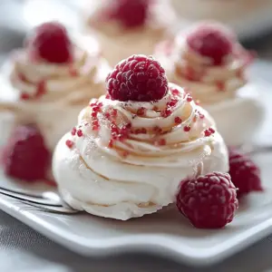 Raspberry Mini Pavlovas