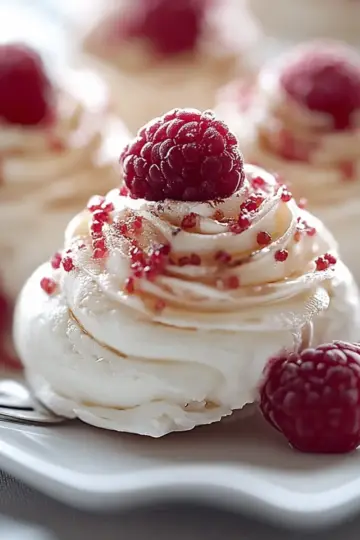 Raspberry Mini Pavlovas