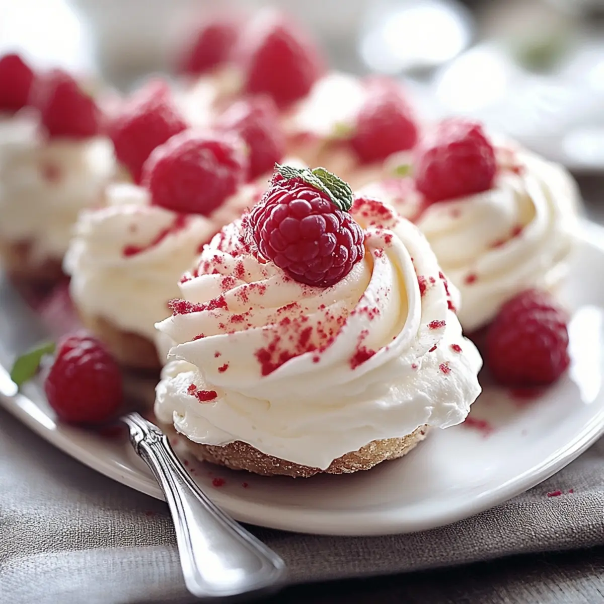 Raspberry Mini Pavlovas