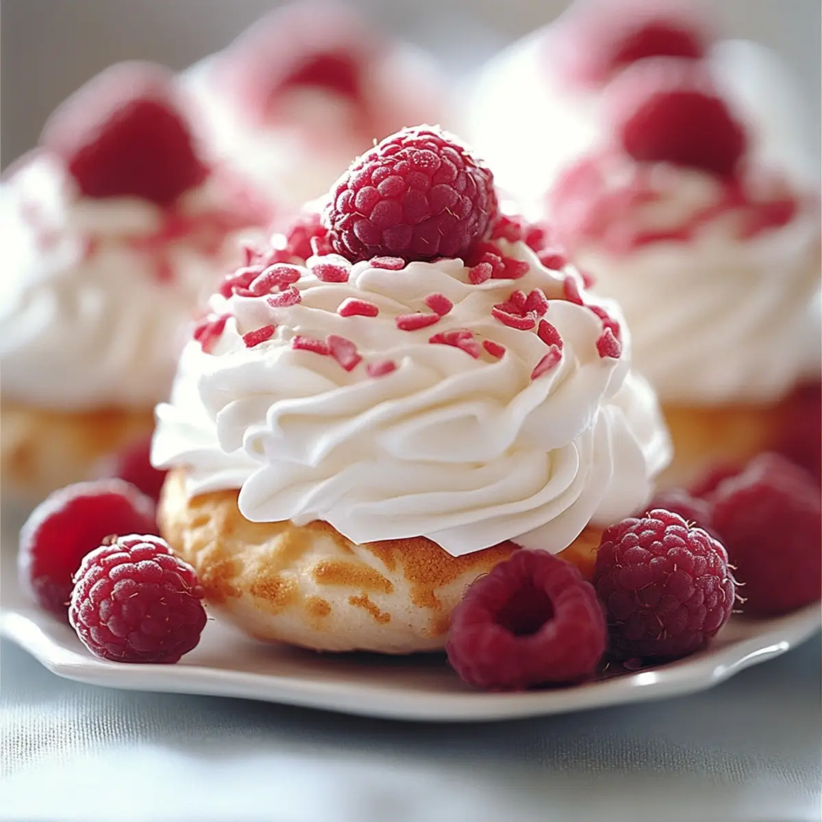 Raspberry Mini Pavlovas