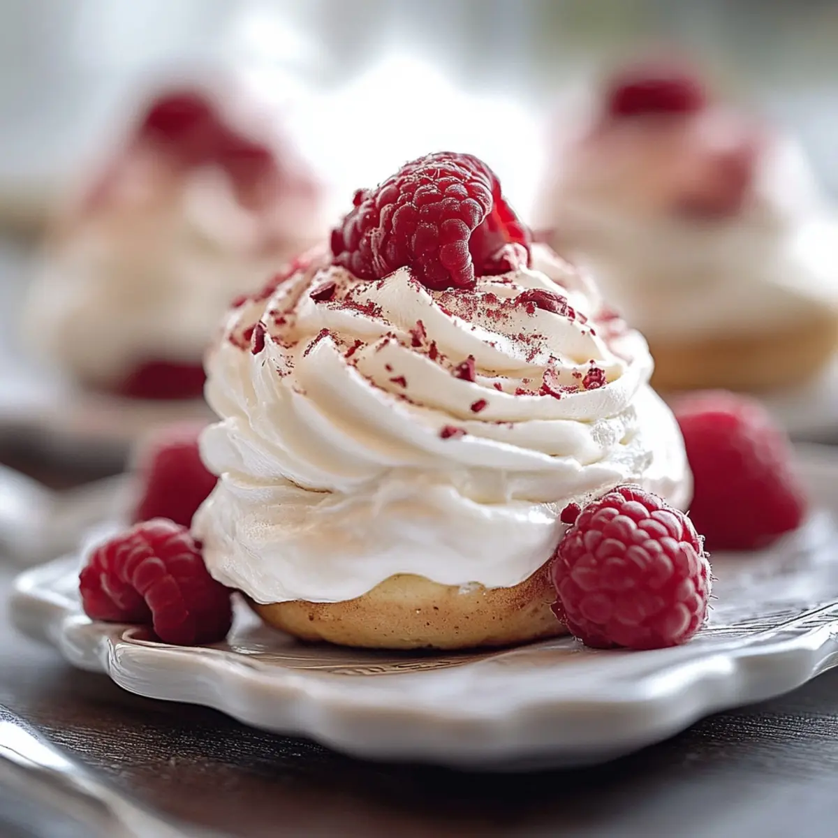 Raspberry Mini Pavlovas